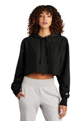 Champion    Women's Reverse Weave    Cropped Cut-Off Hooded Sweatshirt RW01W